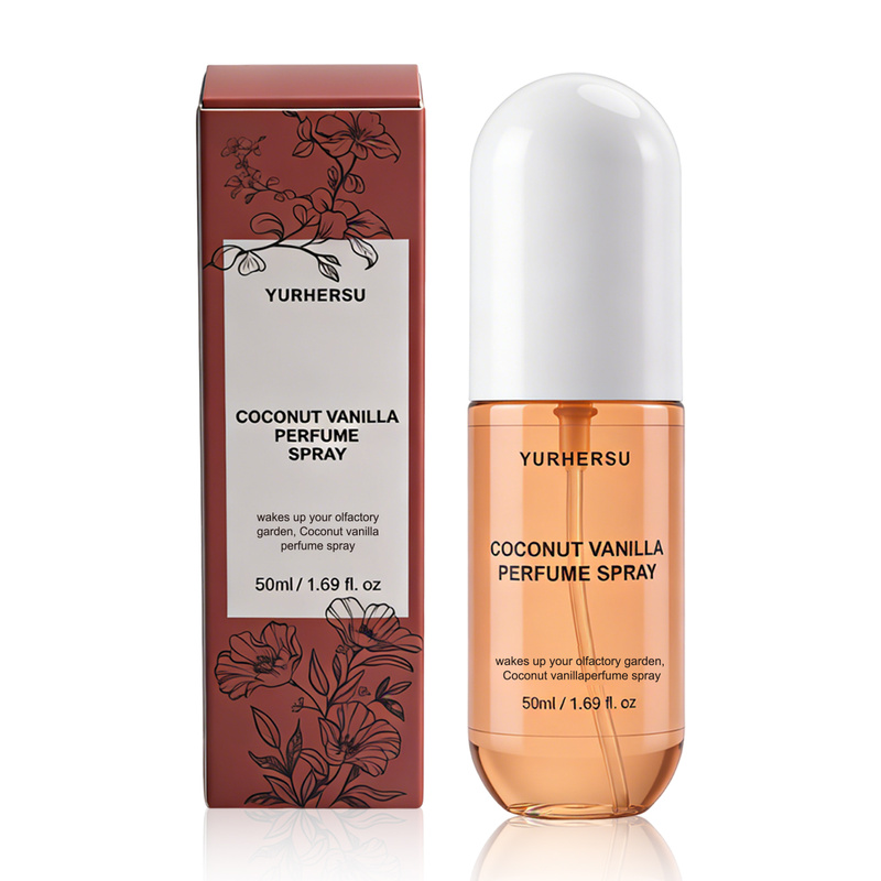 Perfume Fine Fragrance - สเปรย์น้ำหอมกลิ่นมะพร้าววานิลลา – น้ำหอมติดผิวกายกลิ่นหอมหวานติดทนนาน น้ำหอมสำหรับผู้หญิงใช้ได้ทุกวัน