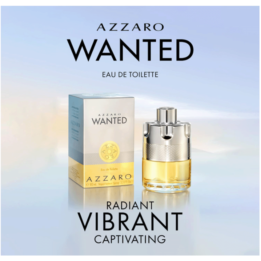 Pure Perfume Fragrance - Azzaro Wanted EDT 100ml น้ำหอมสำหรับผู้ชาย โดดเด่นด้วยดีไซน์ที่โดดเด่นและทันสมัย