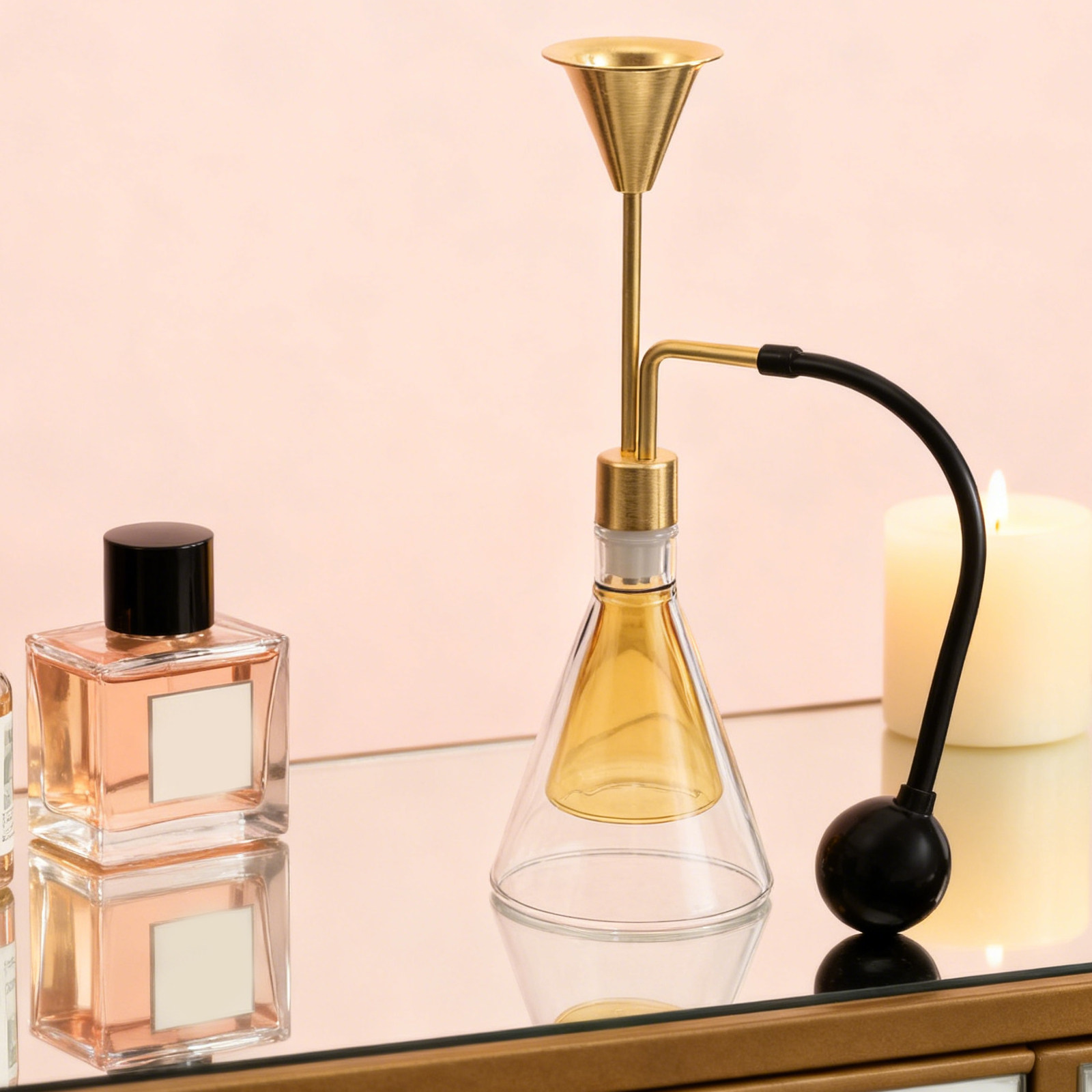 ขวดแก้วสองชั้นสำหรับน้ำมันหอมร - Perfume Fragrance Tester บทวิจารณ์และราคา